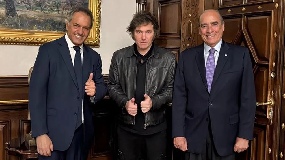 daniel-scioli-javier-milei-y-guillermo-francos-1746803