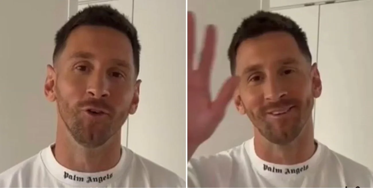 lio messi saludo susana